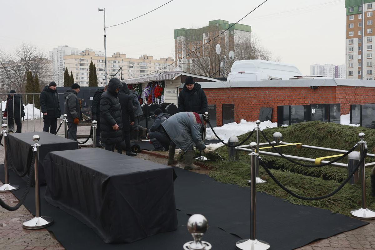 Funeral y ceremonia de despedida del político opositor ruso Alexei Navalny en Moscú