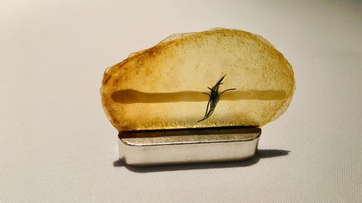 El aperitivo de patata y queso de los Ibores de Atrio (Cáceres).