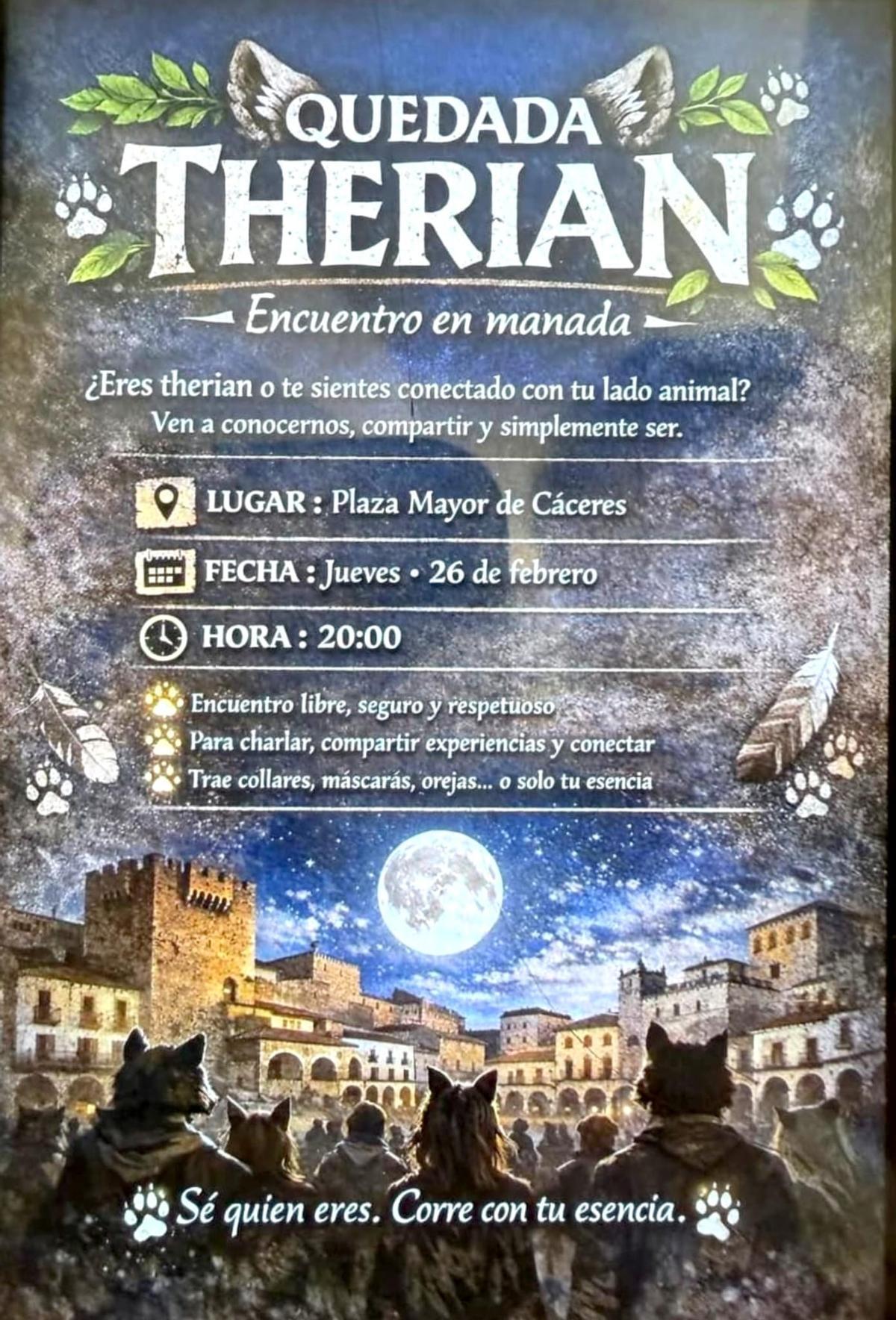 Cartel difundido a través de las redes sociales.