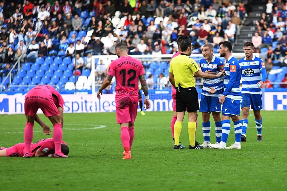 El Málaga CF vence al Deportivo en Riazor.