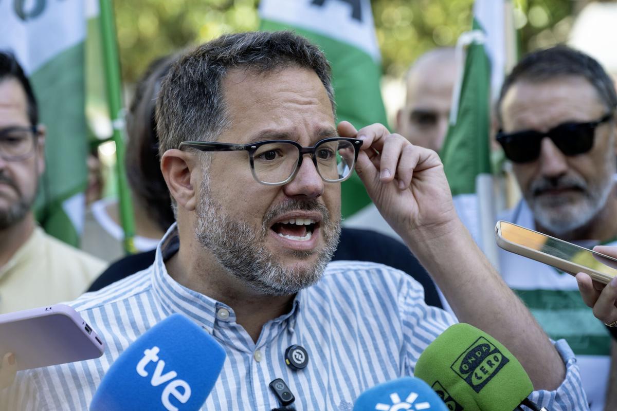 El candidato de Adelante Andalucía, José Ignacio García, en una imagen de archivo.