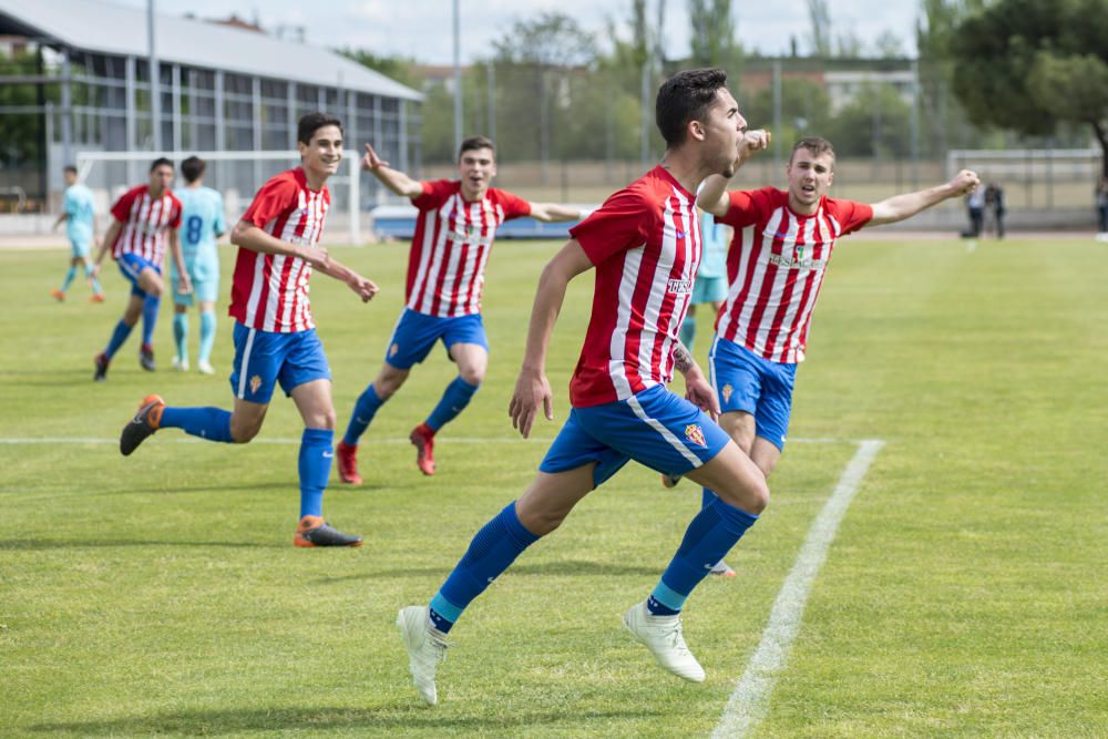 Imágenes del Sporting-Barcelona de juveniles