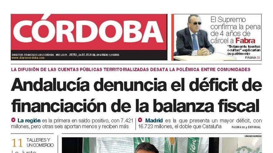 La portada de CÓRDOBA