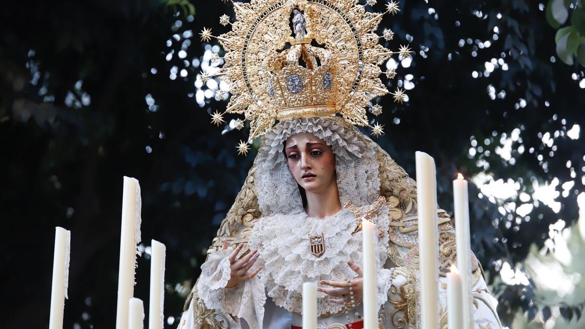 La Virgen de la Merced tras su restauración.