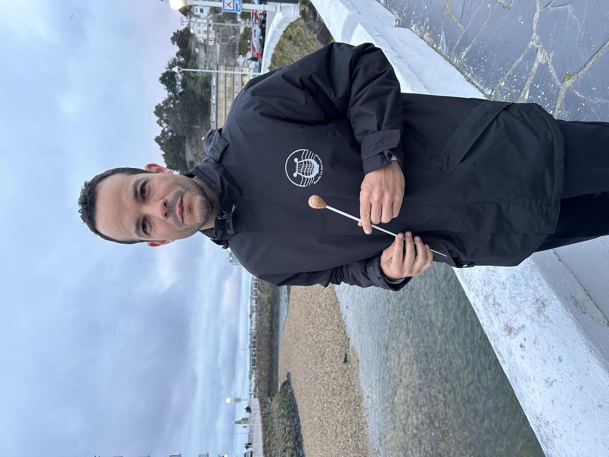 Daniel Santos, en Luarca.