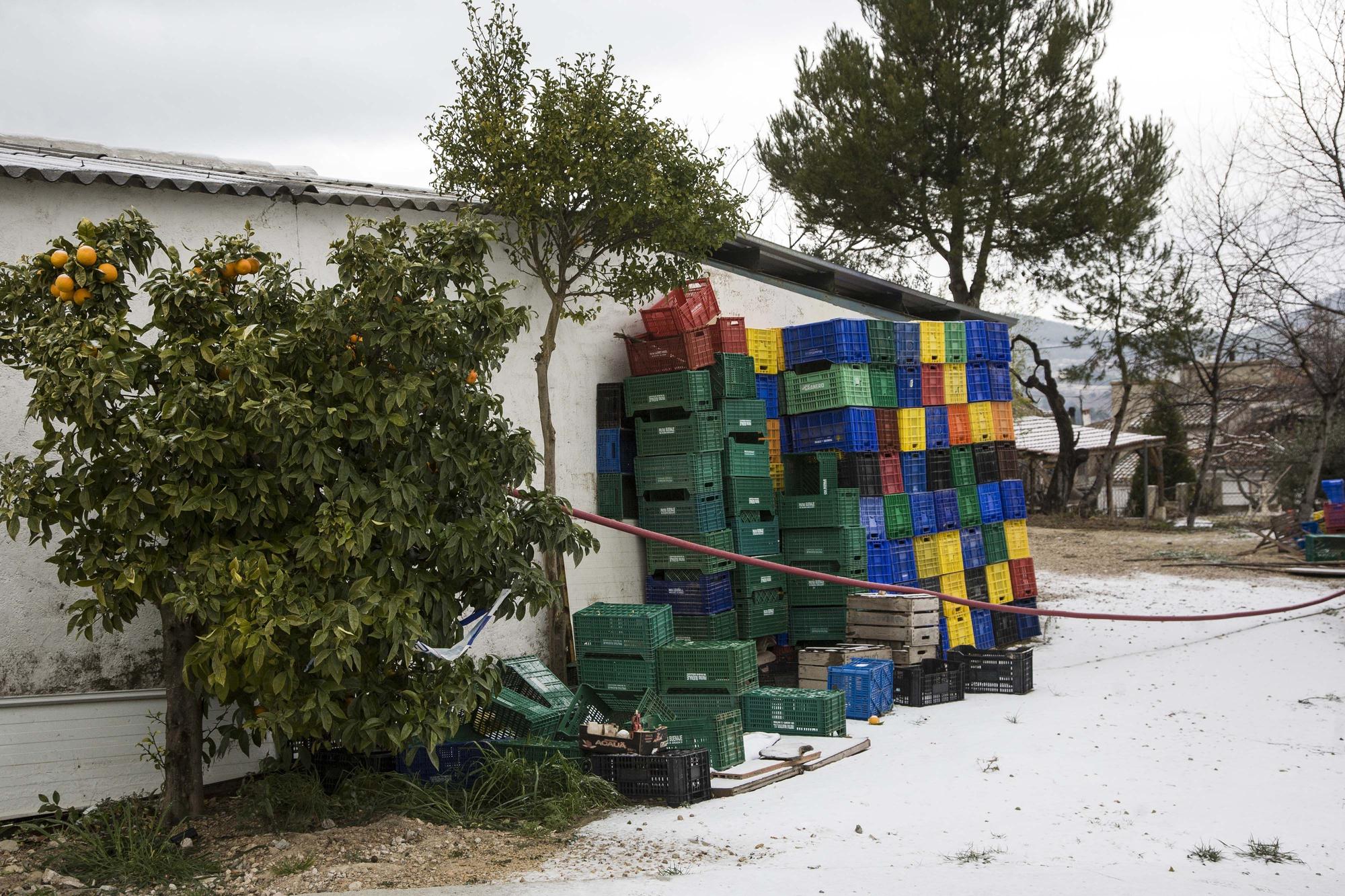 Nevadas débiles en los puntos más altos de l'Alcoià y El Comtat