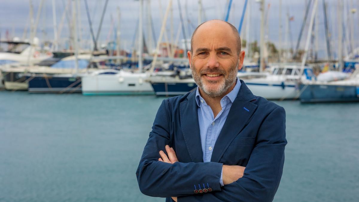 Jordi Carrasco en el Club Náutico de Calp.