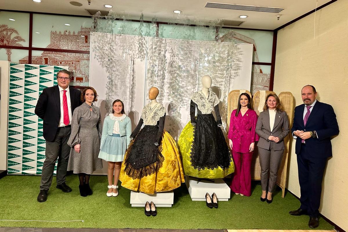 Entrega de los trajes de las reinas de Castellón en El Corte Inglés.