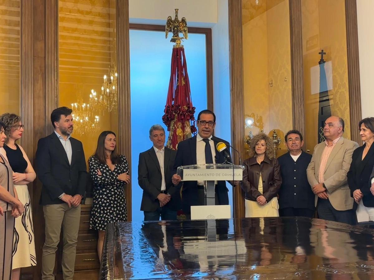 El nuevo síndico durante su comparecencia este lunes