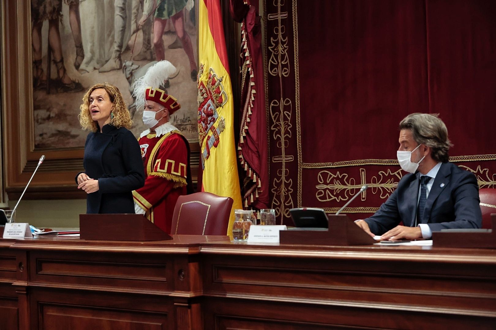 Visita de Maritxell Batet al Parlamento de Canarias