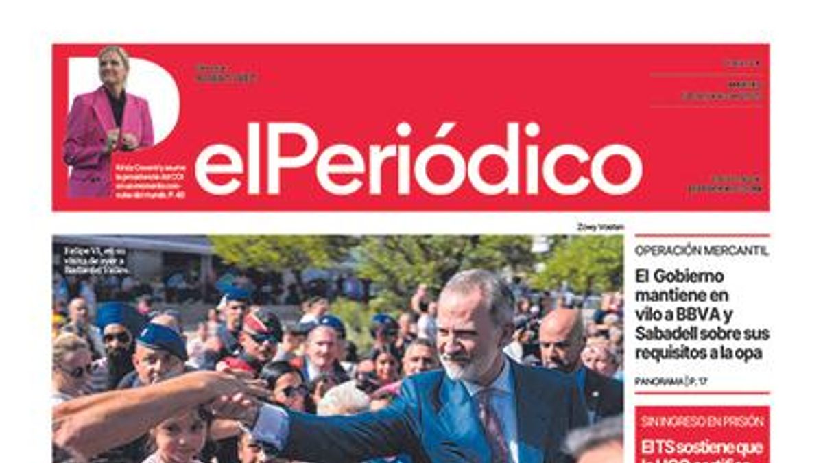 La portada de EL PERIÓDICO del 24 de junio de 2025