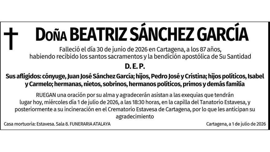 Dª Beatriz Sánchez García