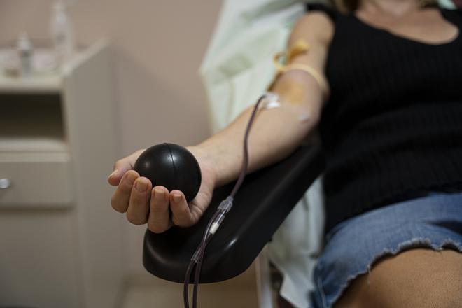 Foto de archivo de previas campañas de donación de sangre en Ibiza.