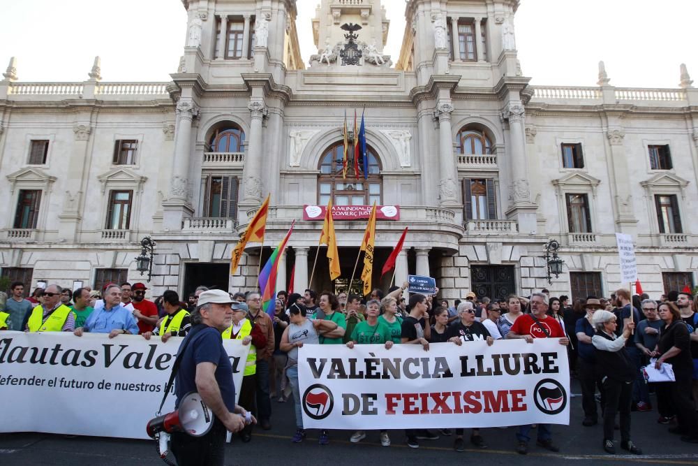 Manifestación antifascista en Valencia
