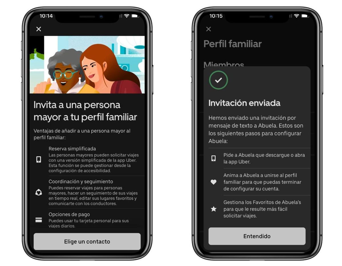 'Uber Senior' se encuentra disponible en la aplicación