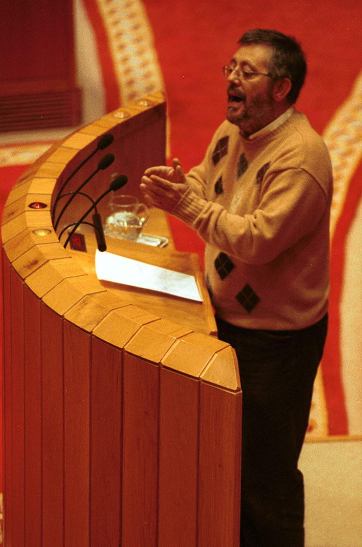En el Parlamento de Galicia, en el 2000