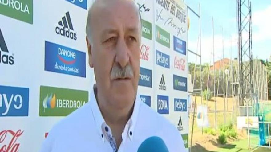 Del Bosque: &quot;El Real Madrid tiene una gran plantilla y un excelente entrenador&quot;