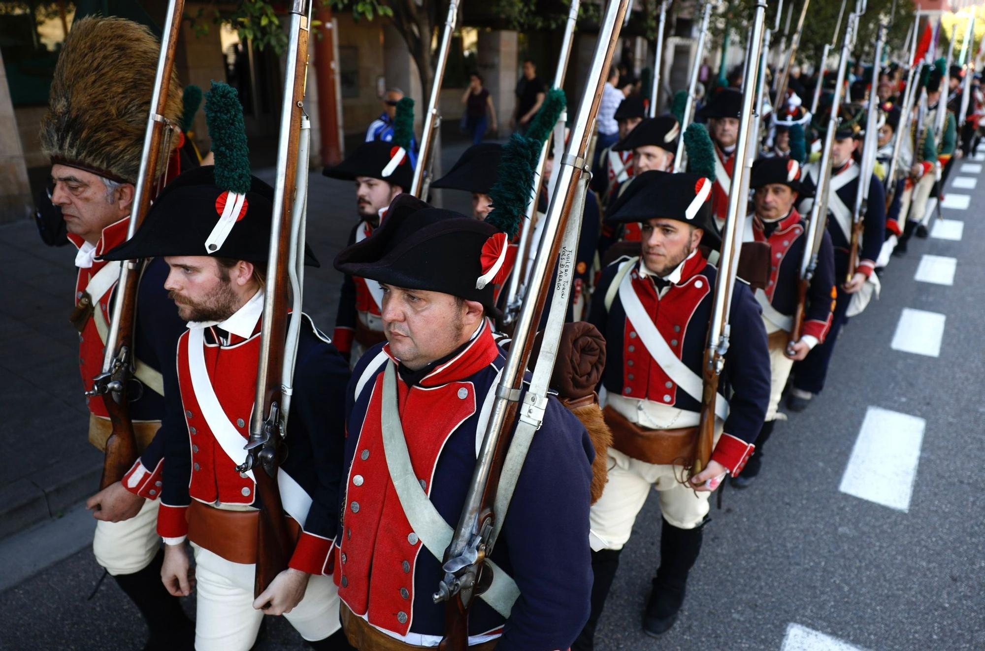 Zaragoza se engalana para recrear los Sitios de 1808