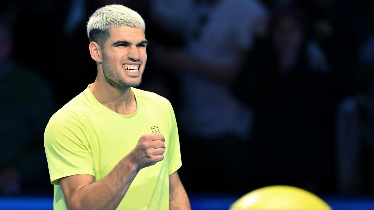 Carlos Alcaraz, durante las ATP Finals