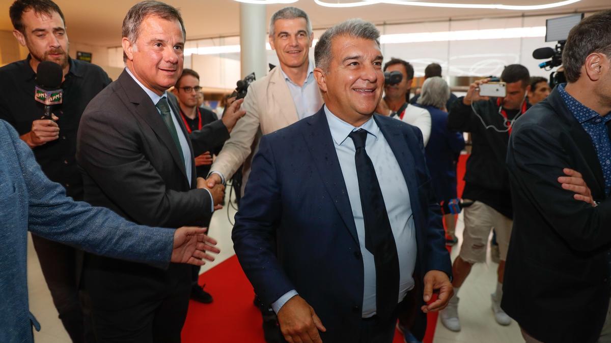 Laporta llega a la Festa de l'Esport Català