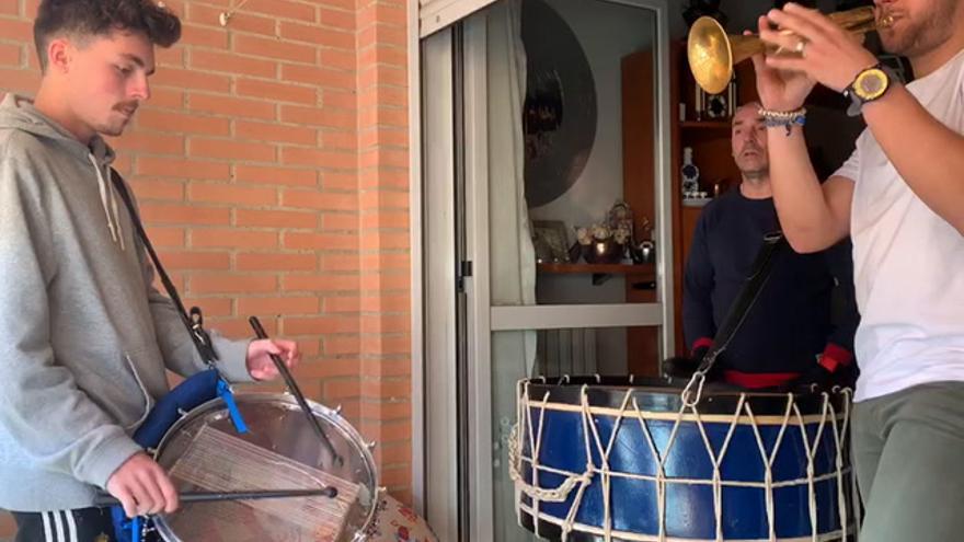 Semana Santa en los balcones de Zaragoza