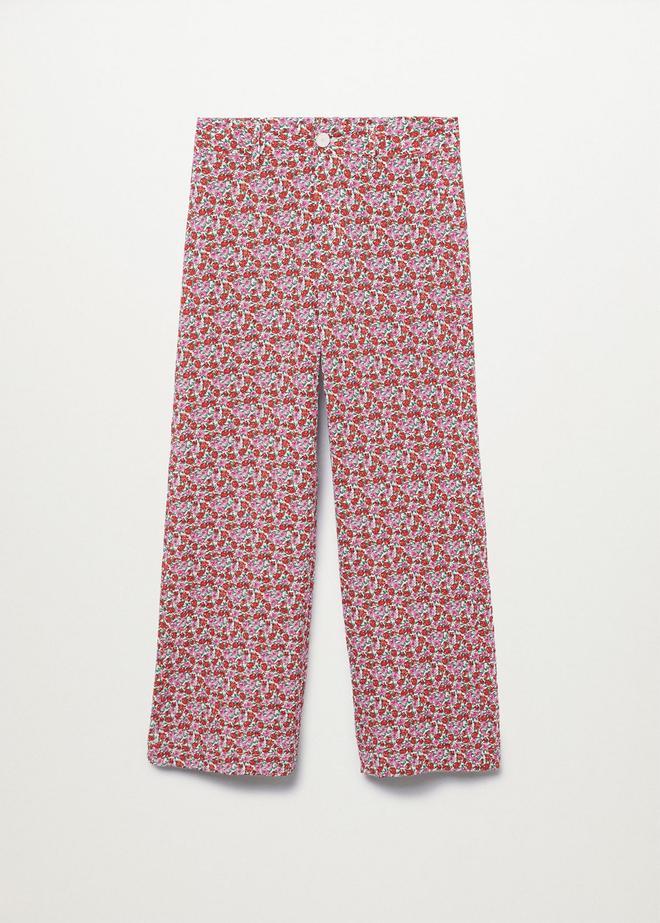 Pantalón culotte floral de Mango