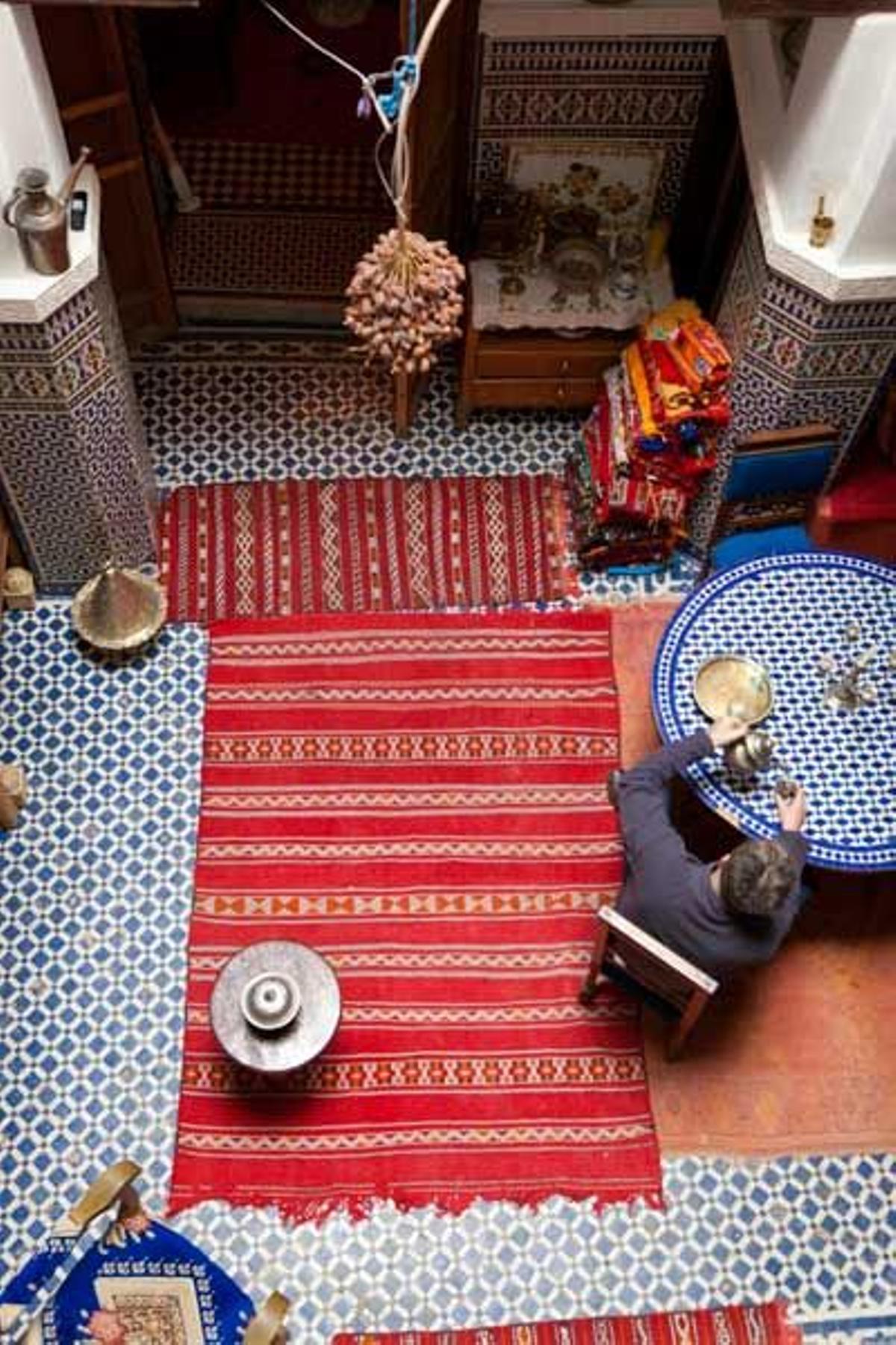 Tetería tradicional en Fez.