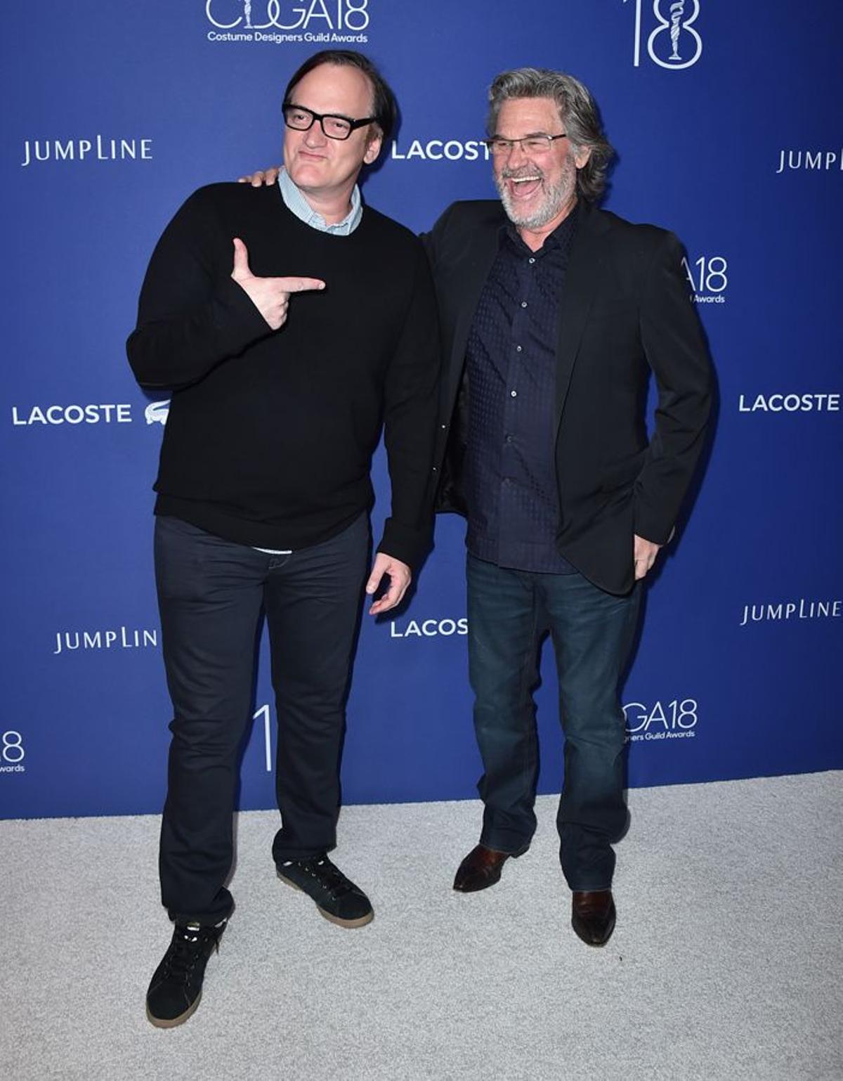 Quentin Tarantino y Kurt Russell en los Costume Designers Guild Awards