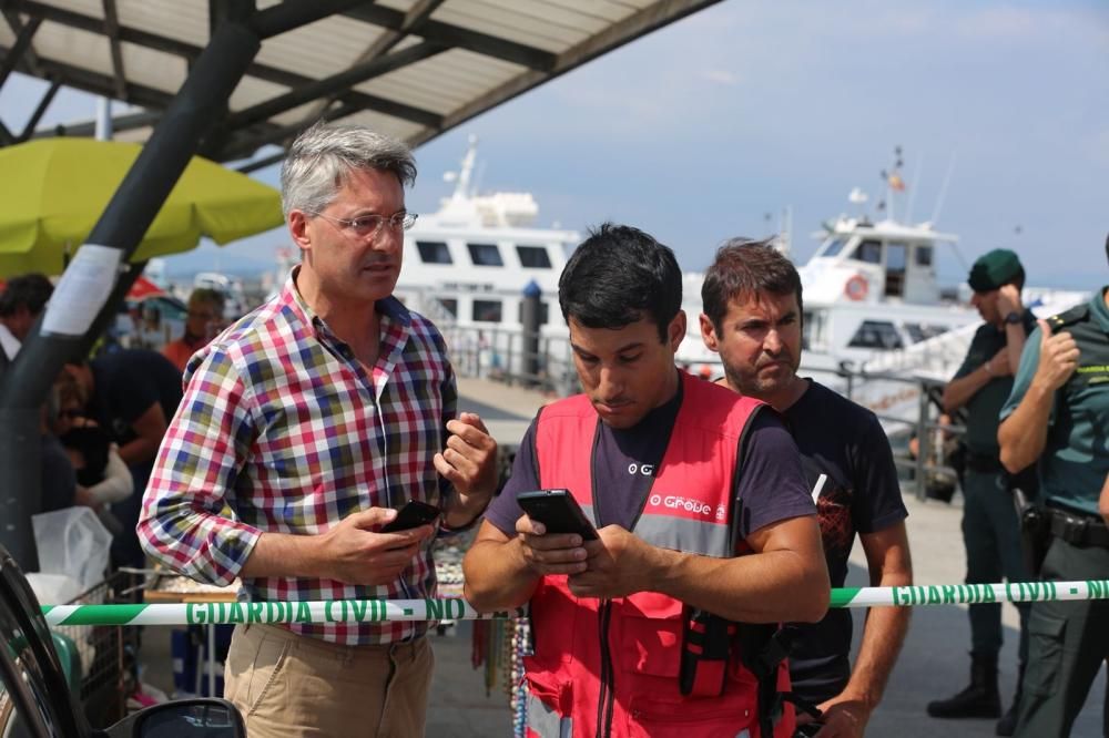 Arde un catamarán de pasajeros en A Toxa