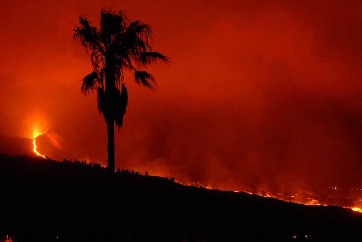 Imágenes del volcán de La palma