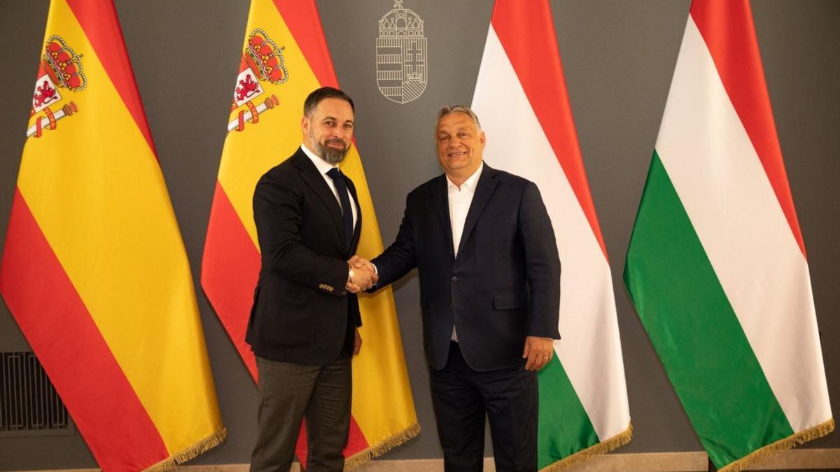 Santiago Abascal y Viktor Orbán.