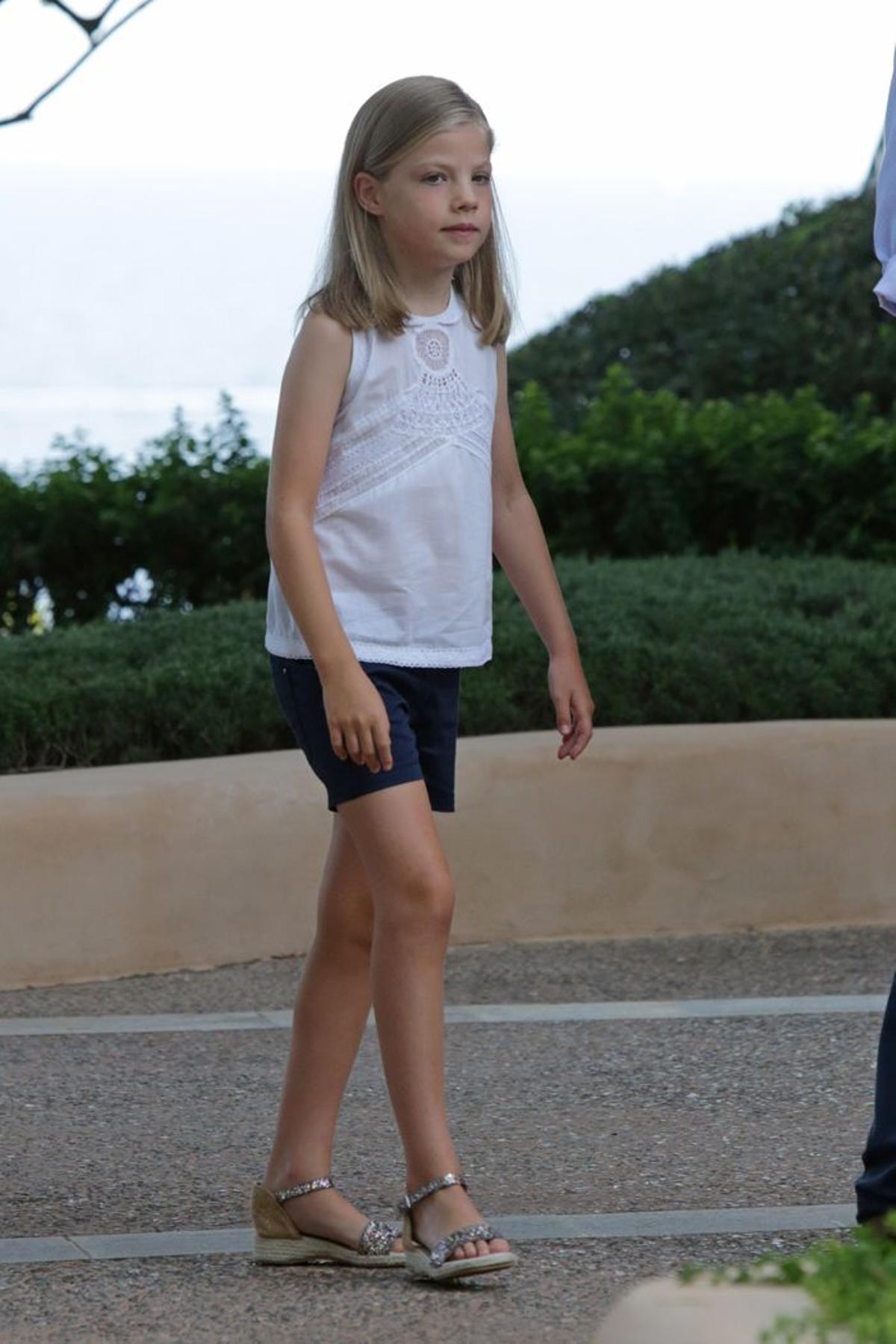 La infanta Sofía en Mallorca