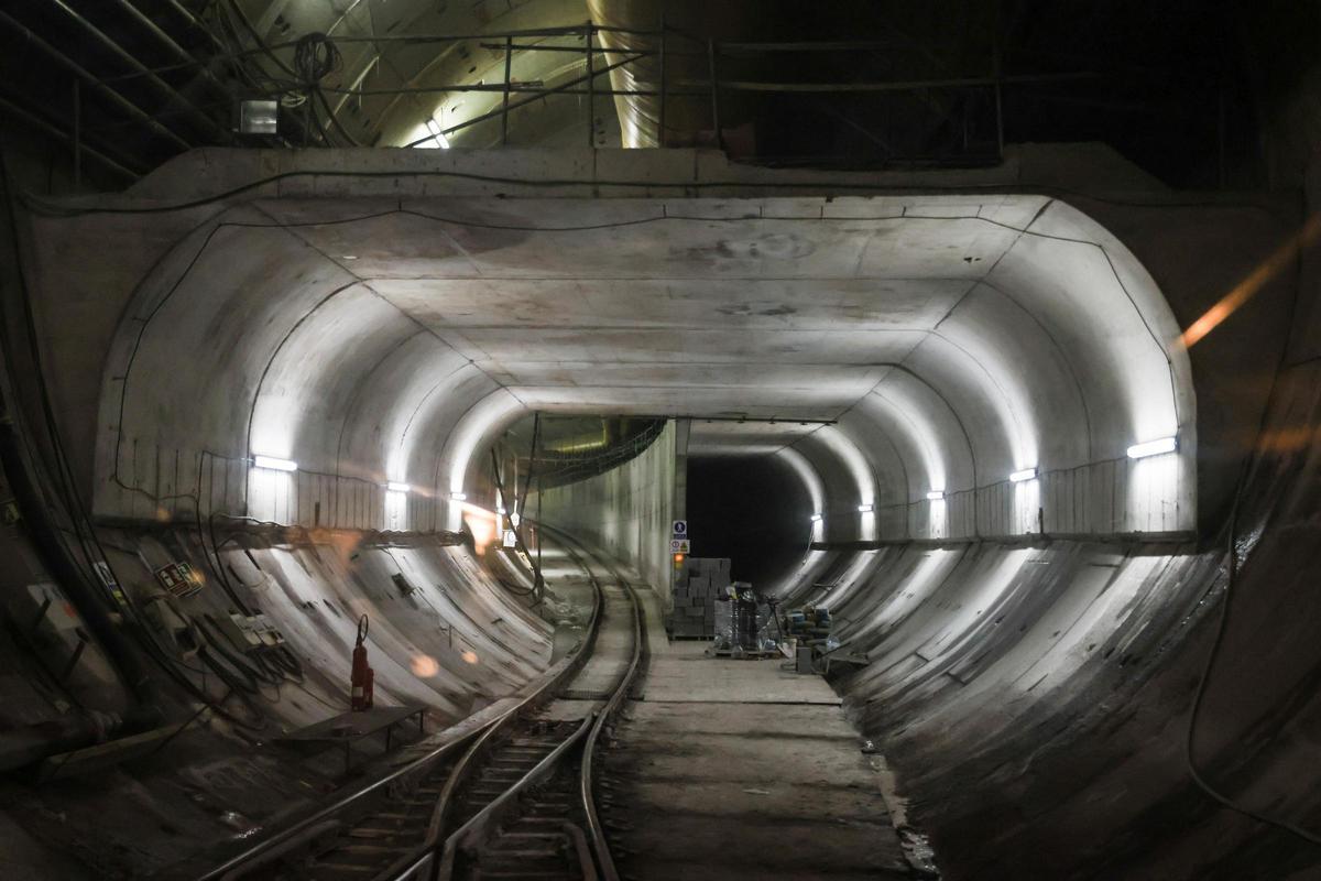 Obras del tramo central de la L9