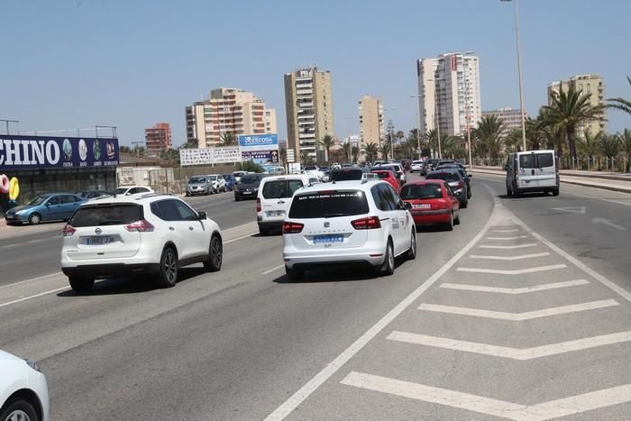 Protesta del sector de la hostelería en La Manga