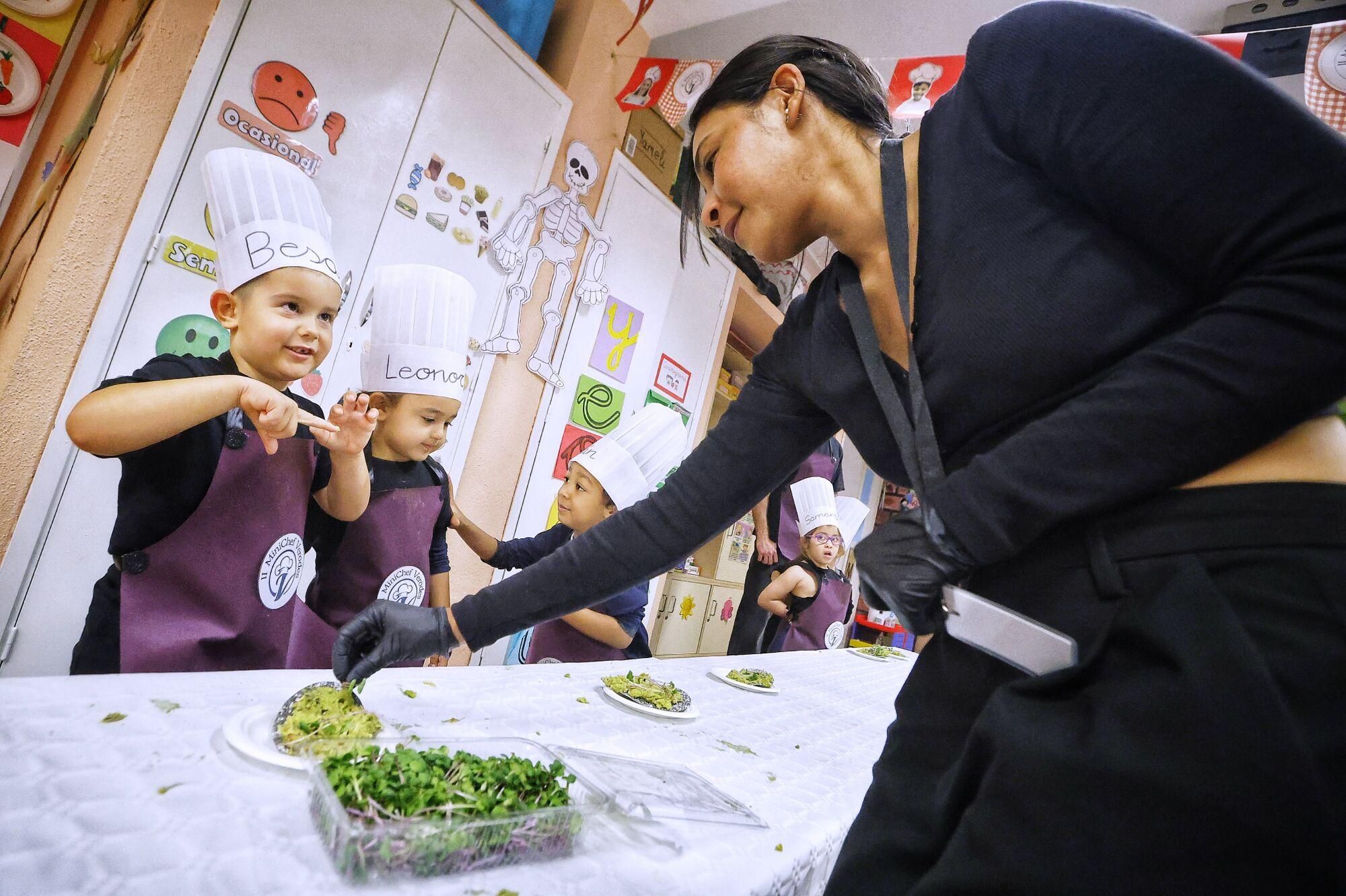 'Minichefs' en el colegio Los Verodes de Santa Cruz.