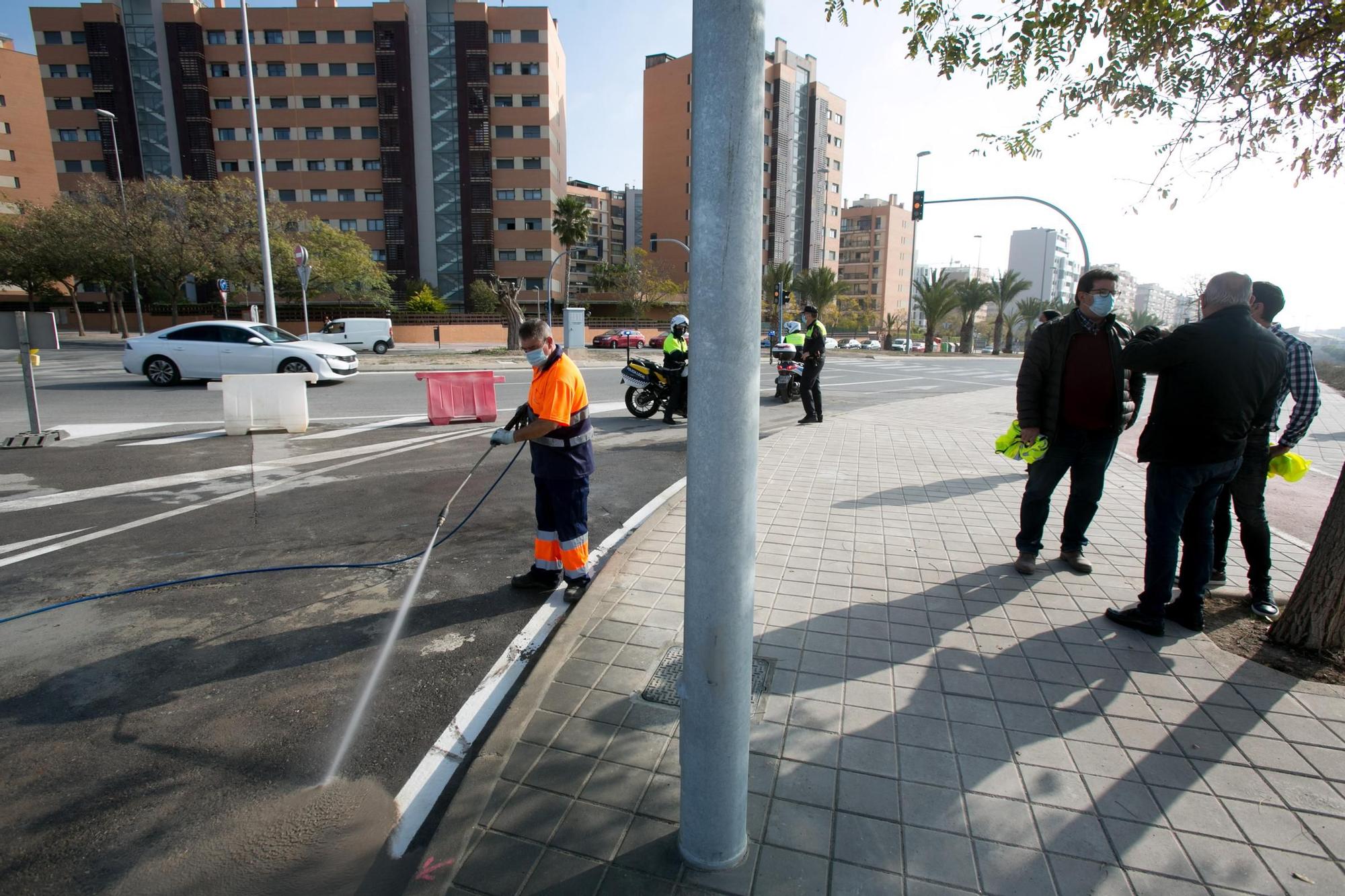 La apertura del tramo de la Vía Parque en el PAU 1 completa una nueva circunvalación en Alicante