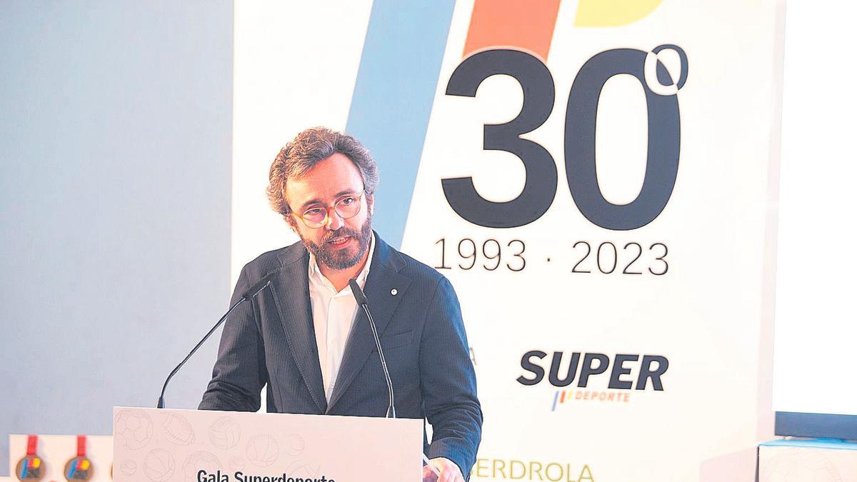 Aitor Moll, en la Gala 30 Aniversario de Superdeporte