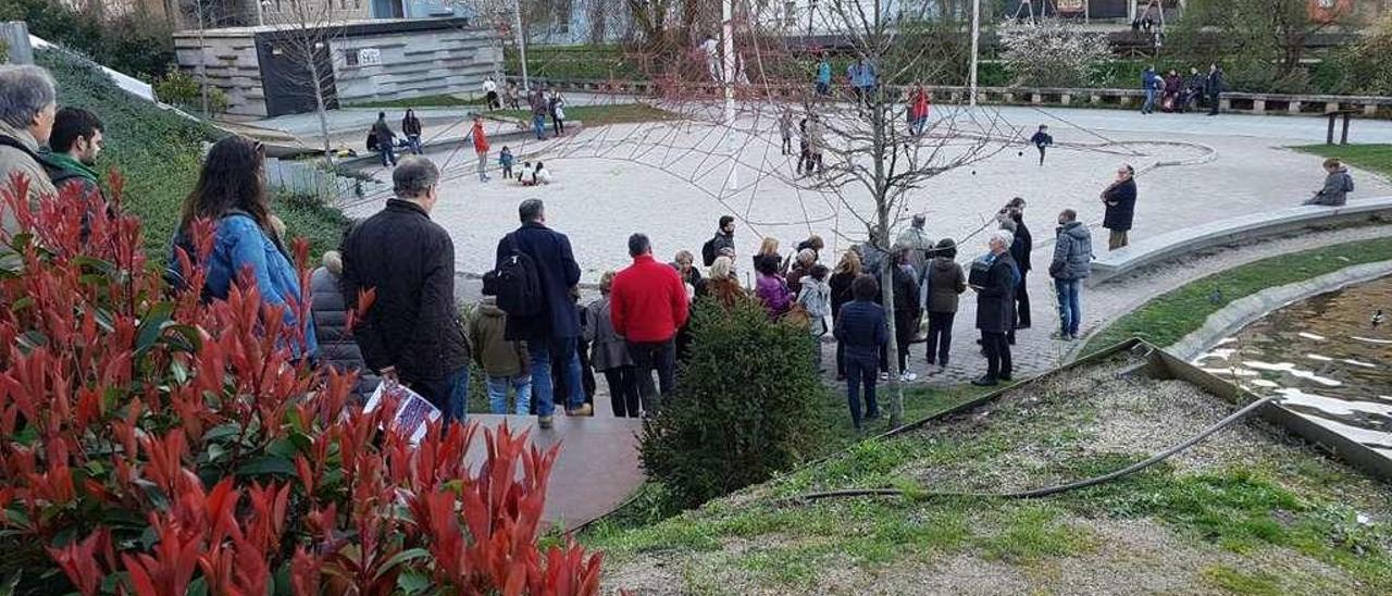 Visita de arquitectos al Parque Avilés de Taramancos. // FdV