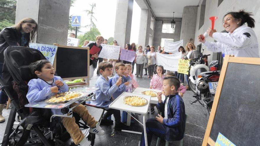 Los alumnos Corredoria I pasarán dos horas a la semana en los barracones