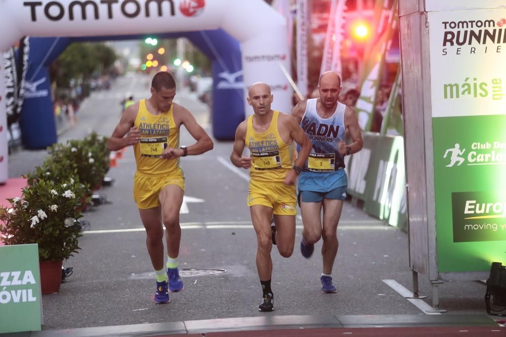 Nuevo éxito de la carrera nocturna de As Travesas con más de 1.300 participantes