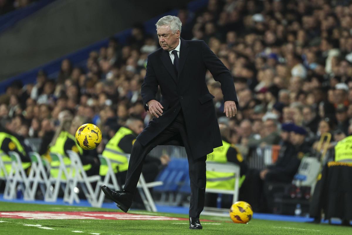 El entrenador del Real Madrid, el italiano Carlo Ancelotti.
