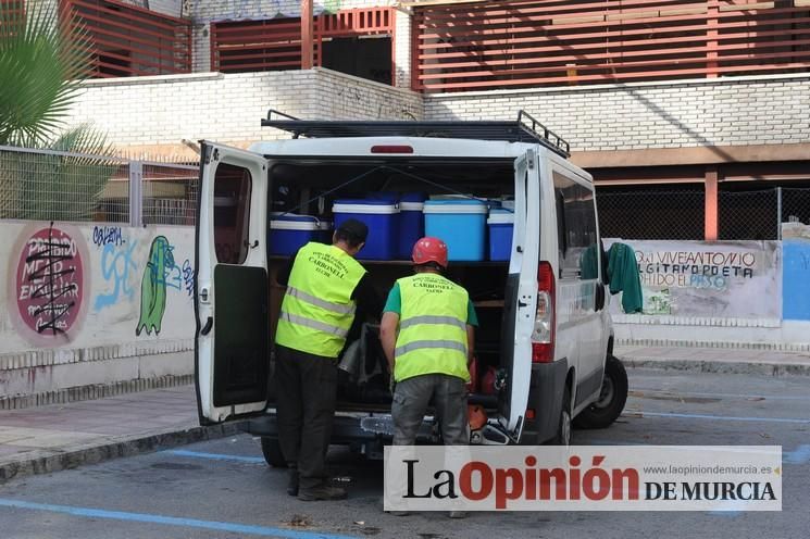 Desalojo y limpieza de la guardería de La Fama