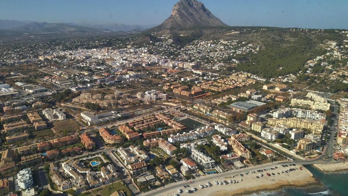 Imagen aérea de Xàbia