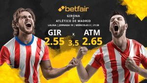 Girona CF vs. Club Atlético de Madrid: horario, TV, estadísticas, clasificación y pronósticos