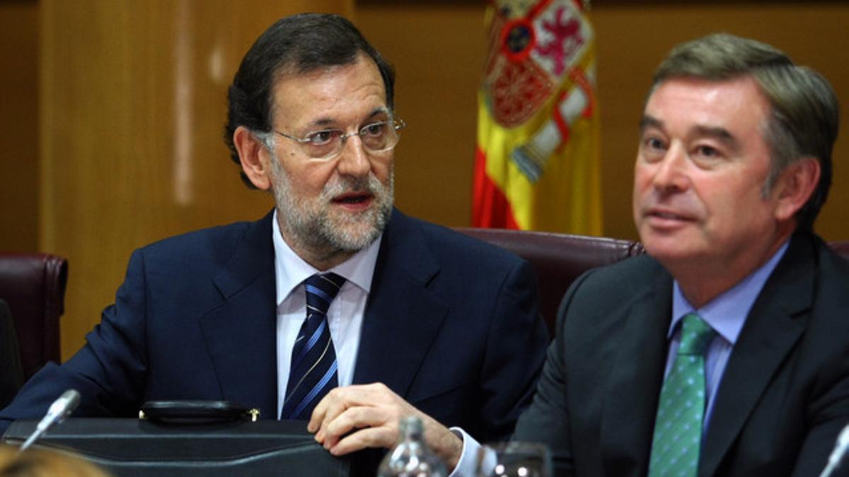 Rajoy y José Manuel Barreiro, en junio del año pasado.