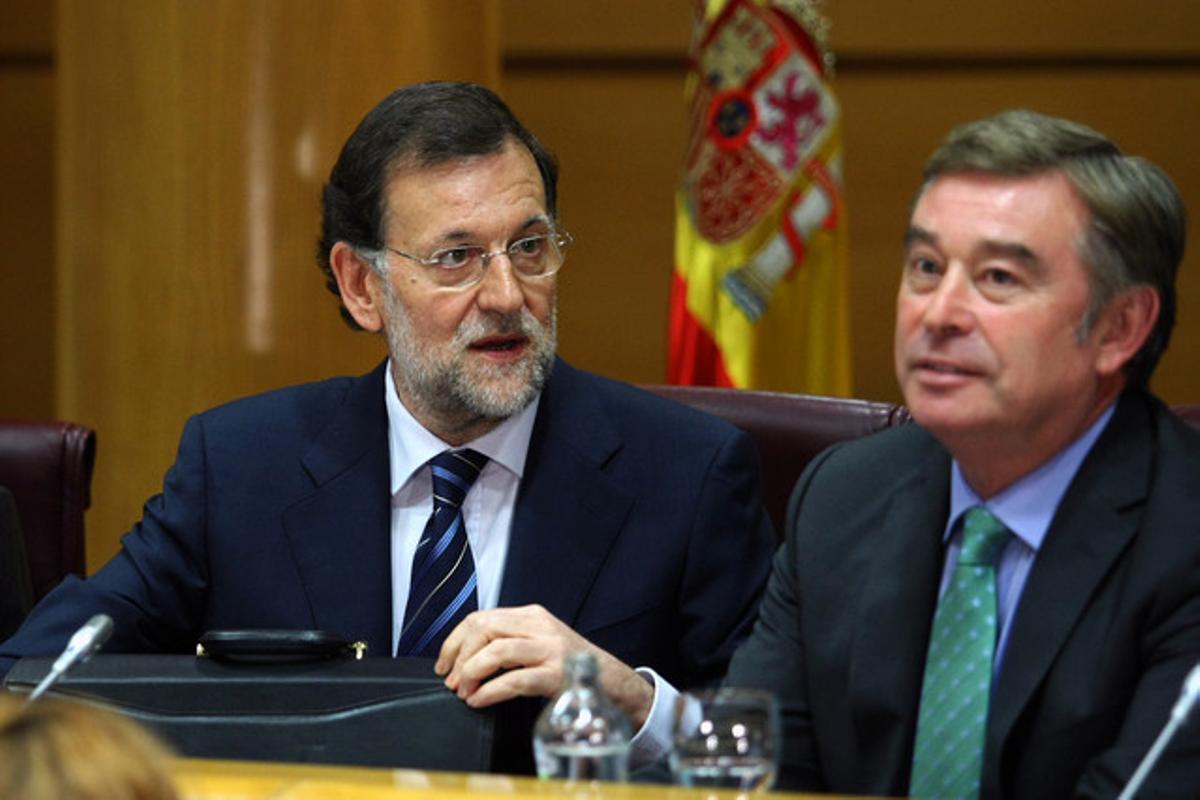 Rajoy i José Manuel Barreiro, el juny de l’any passat.