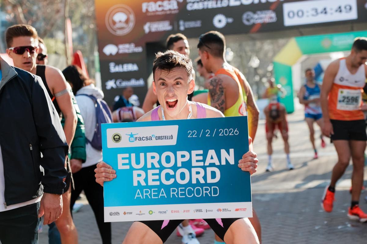Yann Schrub (26:43) bate el récord europeo en el FACSA 10K Castelló