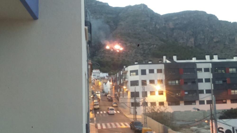 Incendio en Tavernes de la Valldigna