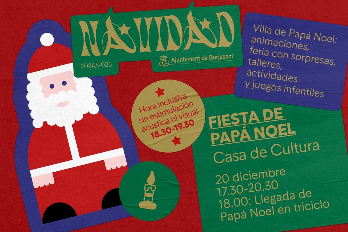 Fiesta de Papa Noel en Burjassot.