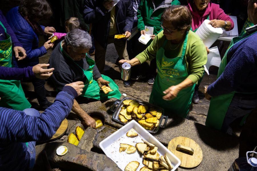 Elaboración de aceite en el molino de Latedo